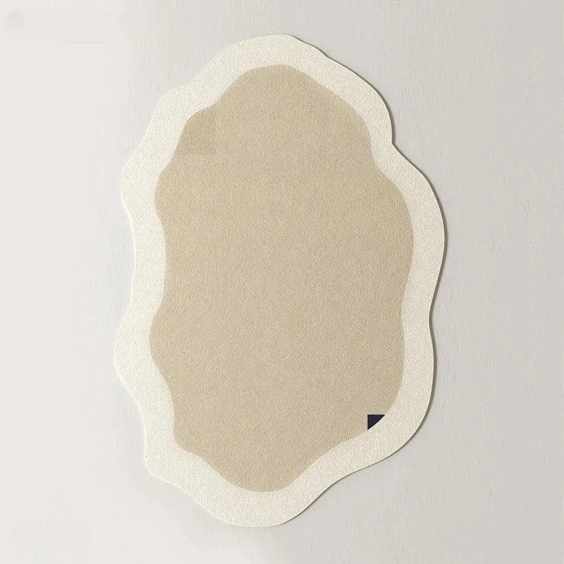 Tapete Irregular Abstrato Charm Antiderrapante para Sala e Quarto Lenogue
