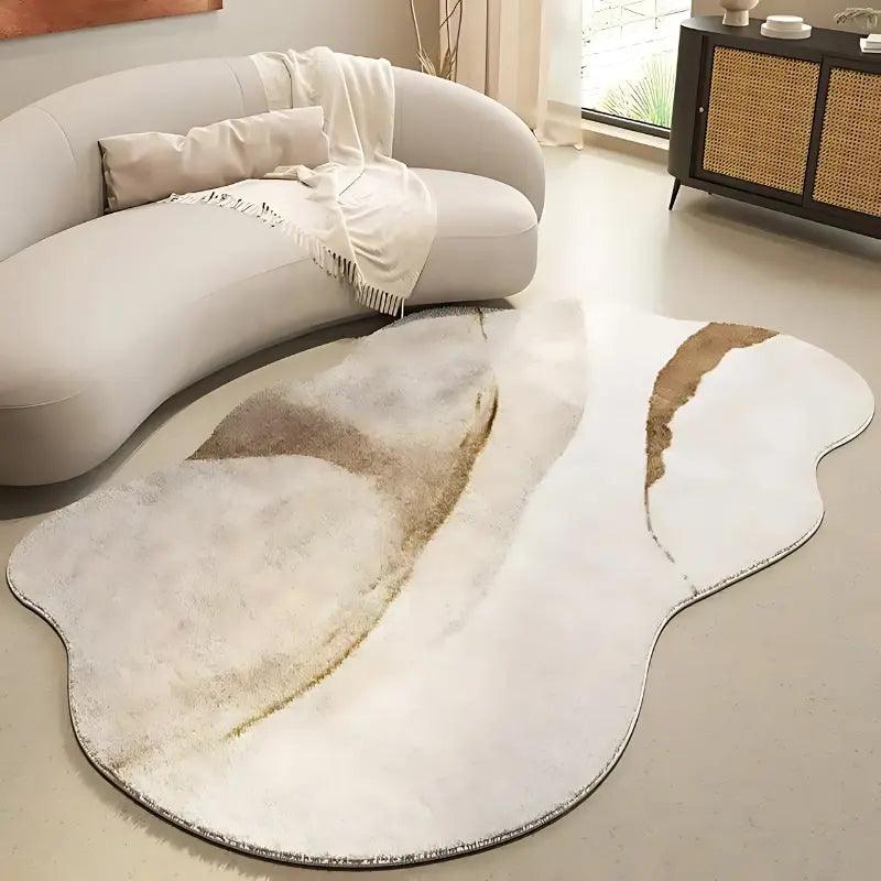 Tapete orgânico Minimalista Irregular Antiderrapante Luxo