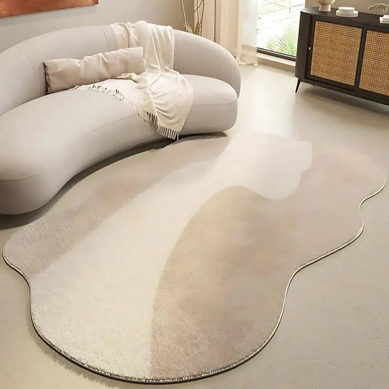 Tapete orgânico Minimalista Irregular Antiderrapante Luxo