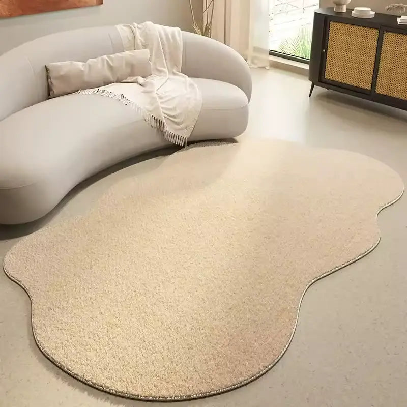 Tapete orgânico Minimalista Irregular Antiderrapante Luxo